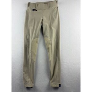 Irideon Issential Tan Equestrian Riding Tights Breeches Womens Small Knee Patch